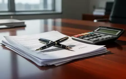Ein Schreibtisch eines Arbeitsrechtlers mit Stift, Taschenrechner und juristischen Unterlagen in natürlichem Licht. - Foto: über boerse-global.de