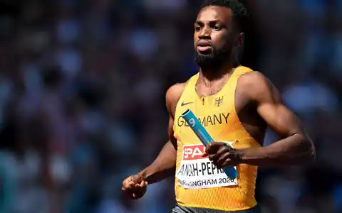 Lucas Ansah-Peprah war Schlussläufer der deutschen Sprint-Staffel. - Foto: Sven Hoppe/dpa
