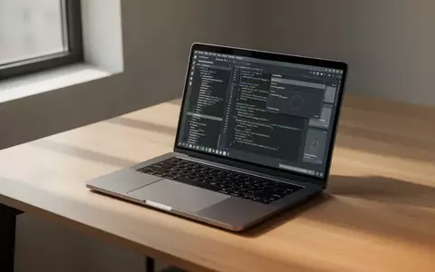 Ein moderner Arbeitsplatz mit einem Laptop, auf dessen Bildschirm eine komplexe Software-Benutzeroberfläche zu sehen ist. - Foto: über boerse-global.de