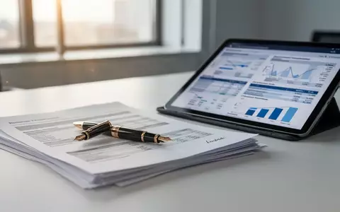 Ein moderner Schreibtisch mit Finanzdokumenten und einem Stift in einem hellen Büro. - Foto: über boerse-global.de