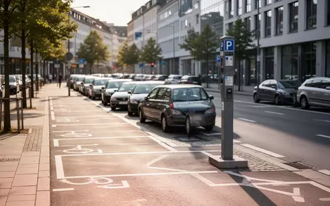 Parkbuchten an einer städtischen Straße bei Tageslicht. - Foto: über boerse-global.de