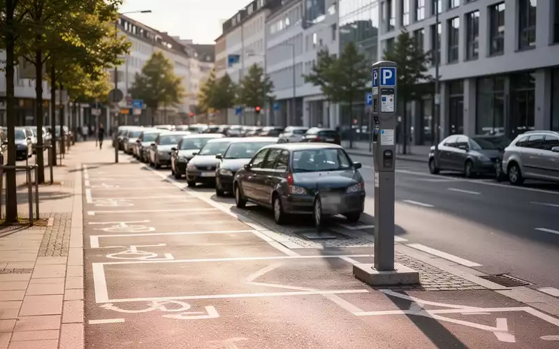 Parkbuchten an einer städtischen Straße bei Tageslicht. - Foto: über boerse-global.de