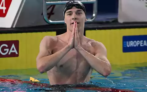 Johannes Liebmann schwimmt auch am letzten EM-Tag. - Foto: Emma Da Silva/AP/dpa
