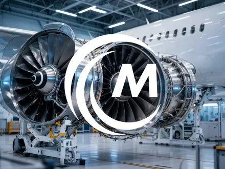 Moderne Flugzeugtriebwerke in einer hochmodernen Fertigungshalle symbolisieren die Luftfahrtindustrie. - Foto: über boerse-global.de