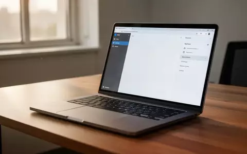 Ein moderner Schreibtisch mit einem Laptop, auf dessen Bildschirm eine Browser-Seitenleiste für KI-Anwendungen zu sehen ist. - Foto: über boerse-global.de