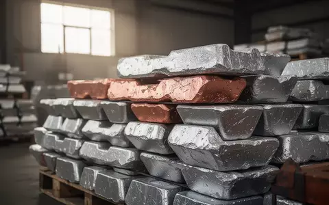 Gestapelte Industriemetallbarren in einem Lagerhaus bei natürlichem Lichteinfall. - Foto: über boerse-global.de