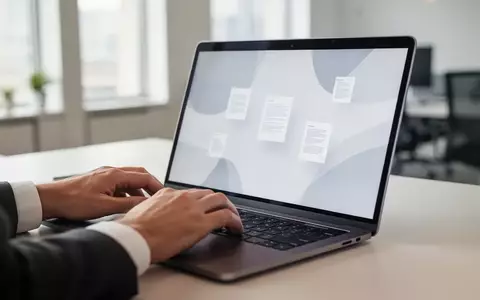Hände an einer Laptop-Tastatur in einem modernen Büro während der Bearbeitung von Cloud-Dokumenten. - Foto: über boerse-global.de