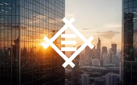 Abstrakte Darstellung von wirtschaftlichem Erfolg mit einem modernen Bürogebäude im goldenen Morgenlicht. - Foto: über boerse-global.de