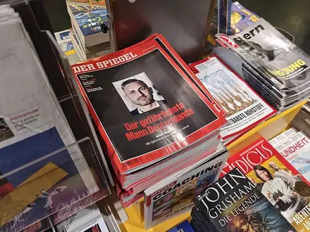 Spiegel-Titel mit Ulrich Siegmund in einem Kiosk am 16.08.2026 - Foto: via dts Nachrichtenagentur