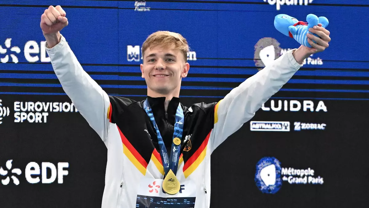 Diese EM in Paris wird Johannes Liebmann wohl nie vergessen. - Bild: Emma Da Silva/AP/dpa