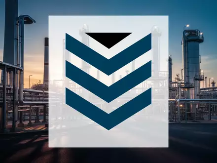 Abstrakte Darstellung einer modernen Industrieanlage bei Sonnenaufgang als Symbol für Effizienz im Energiesektor. - Foto: über boerse-global.de