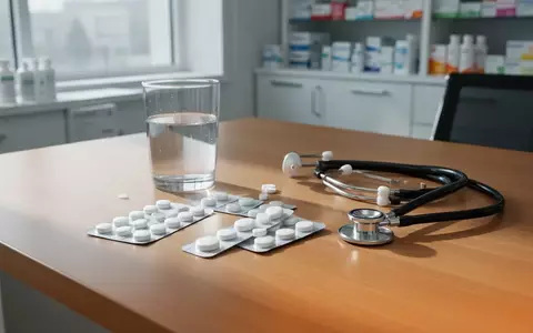 Medikamentenpackungen und ein Stethoskop auf einem hellen Apothekentisch bei natürlichem Licht. - Foto: über boerse-global.de