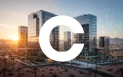 Moderne Glasarchitektur in einer WĂŒstenmetropole bei DĂ€mmerung als Symbol fĂŒr globale Finanztechnologie und Expansion. - Foto: ĂŒber boerse-global.de