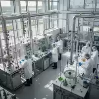Wissenschaftler arbeiten in einem modernen Forschungslabor an Membranfilter-Technologien zur Rohstoffrückgewinnung. - Foto: über boerse-global.de