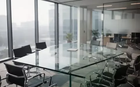 Moderner, minimalistischer Konferenzraum in einem Bürogebäude mit natürlichem Lichteinfall und professioneller Atmosphäre. - Foto: über boerse-global.de
