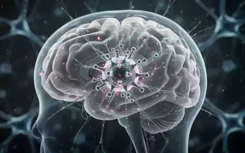 Nahaufnahme eines neuronalen Netzwerks im menschlichen Gehirn mit leuchtenden Mikroglia-Zellen bei medizinischer Forschung. - Foto: über boerse-global.de