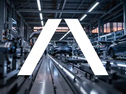 Moderne, technologische Fertigungsanlage der Automobilindustrie in stimmungsvoller Beleuchtung. - Foto: über boerse-global.de