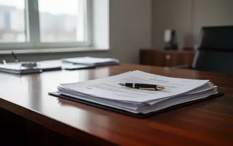 Akten und ein Füllfederhalter auf einem Schreibtisch in einem modernen Büro, symbolisch für arbeitsrechtliche Prozesse. - Foto: über boerse-global.de