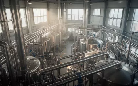 Moderne industrielle Anlage zur Verarbeitung von Seltenen Erden mit metallischen Oberflächen und natürlichem Lichteinfall. - Foto: über boerse-global.de