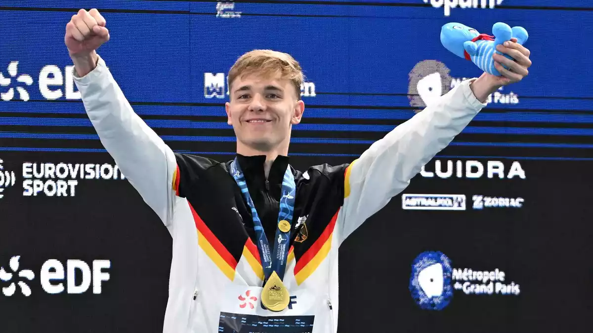 Diese EM in Paris wird Johannes Liebmann wohl nie vergessen. - Bild: Emma Da Silva/AP/dpa