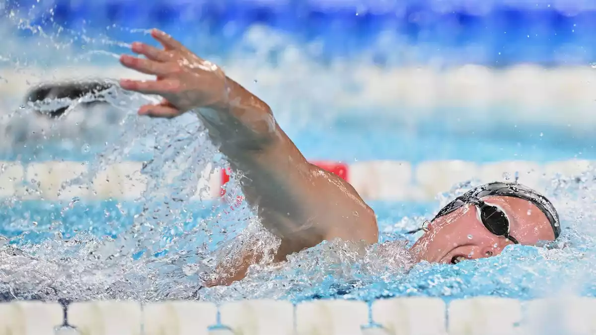 Isabel Gose holte ihre dritte Medaille im EM-Becken. - Bild: Emma Da Silva/AP/dpa