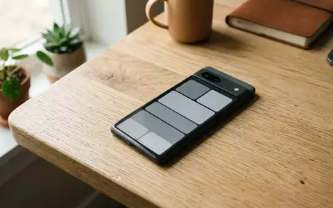 Ein modernes Google Pixel Smartphone liegt auf einem minimalistischen Schreibtisch in einem hellen Büro. - Foto: über boerse-global.de