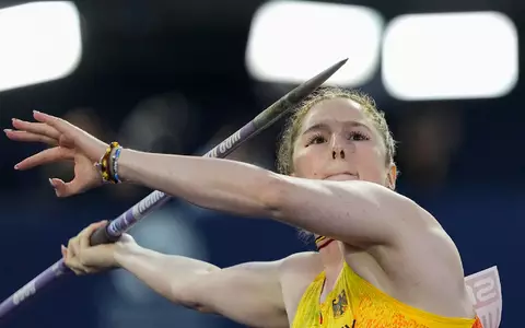  Julia Ulbricht gewann überraschend EM-Silber im Speerwurf. - Foto: Matthias Schrader/AP/dpa