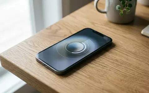 Ein modernes Smartphone auf einem minimalistischen Schreibtisch, das ein Software-Update-Interface anzeigt. - Foto: über boerse-global.de