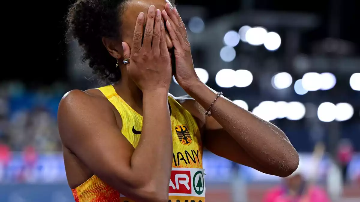 Malaika Mihambo war nach dem fünften Platz enttäuscht. - Bild: Sven Hoppe/dpa