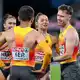 Die 4x100-Meter-Mixed-Staffel sicherte sich Silber. - Bild: Sven Hoppe/dpa