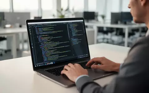 Ein Softwareentwickler arbeitet an einem modernen Schreibtisch an der Programmierung einer CI/CD-Pipeline. - Foto: über boerse-global.de