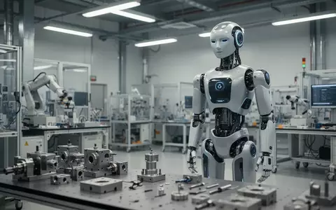 Ein fortschrittlicher humanoider Roboter steht in einem modernen, hell beleuchteten Forschungslabor für Robotik. - Foto: über boerse-global.de