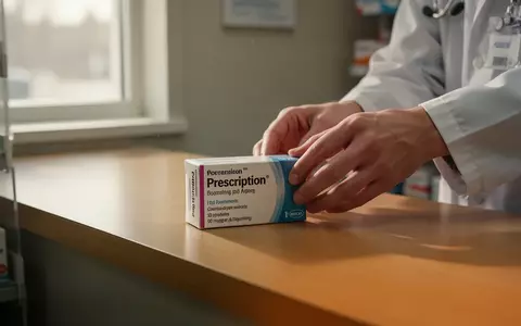 Hände legen eine Medikamentenpackung auf einen Apothekentresen. - Foto: über boerse-global.de