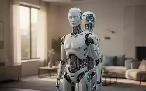 Ein hochmoderner humanoider Roboter steht in einem hellen, minimalistisch eingerichteten Wohnraum. - Foto: über boerse-global.de