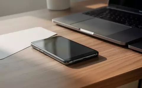 Ein Smartphone liegt neben einem Laptop auf einem Schreibtisch, um die drahtlose Datenübertragung zu veranschaulichen. - Foto: über boerse-global.de