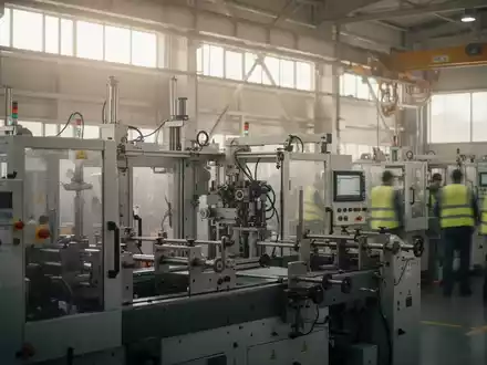 Ein moderner, heller Industriebetrieb mit Maschinen im Hintergrund, der die Atmosphäre einer Produktionsstätte einfängt. - Foto: über boerse-global.de