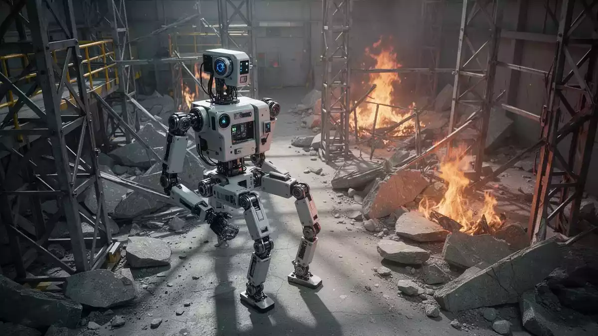 World Humanoid Robot Games: Peking-Finale zeigt Grenzen der Feuerwehr-Roboter