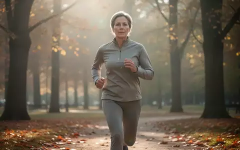 Eine Person joggt in moderatem Tempo durch einen sonnendurchfluteten Park, was die ruhige und gesundheitsfördernde Atmosphäre des Ausdauertrainings unterstreicht. - Foto: über boerse-global.de