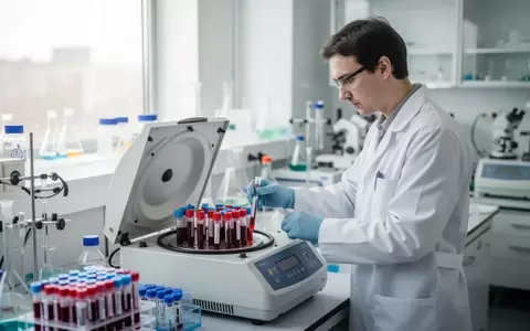 Ein Wissenschaftler analysiert Blutproben in einem modernen medizinischen Labor für Stoffwechselforschung. - Foto: über boerse-global.de