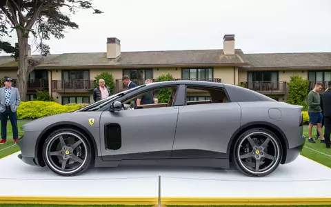 Der Ferrari Luce sorgte nach der Vorstellung für heftige Debatten. - Foto: Andrej Sokolow/dpa