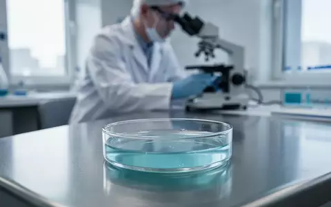 Ein wissenschaftliches Labor mit einem Mikroskop und einer Petrischale bei natürlichem Licht. - Foto: über boerse-global.de