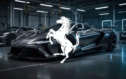 Abstrakte Darstellung einer modernen Luxus-Automobilfertigung mit Fokus auf Präzision und technologische Innovation. - Foto: über boerse-global.de