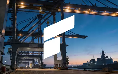 Abstrakte Darstellung einer modernen Marine-Werft in industrieller Ästhetik bei Dämmerung. - Foto: über boerse-global.de