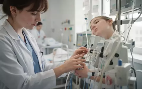 Eine Auszubildende in der Pflege bei der Arbeit in einem modernen Krankenhausumfeld. - Foto: über boerse-global.de