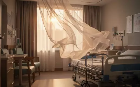 Ein modern eingerichtetes Pflegezimmer mit zugezogenen Vorhängen an einem heißen Sommertag, durch die Sonnenlicht fällt. - Foto: über boerse-global.de