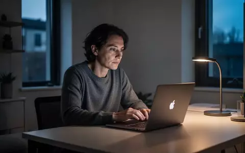 Eine Person sitzt nachdenklich an einem Laptop in einem modern eingerichteten Heimbüro. - Foto: über boerse-global.de