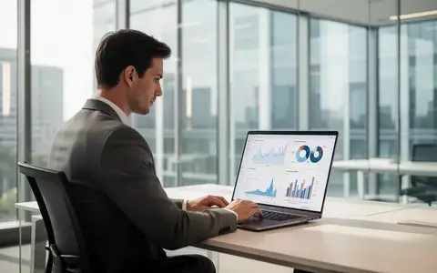 Ein IT-Experte arbeitet in einem modernen Büro an einer Softwareanalyse zur Lizenzoptimierung. - Foto: über boerse-global.de