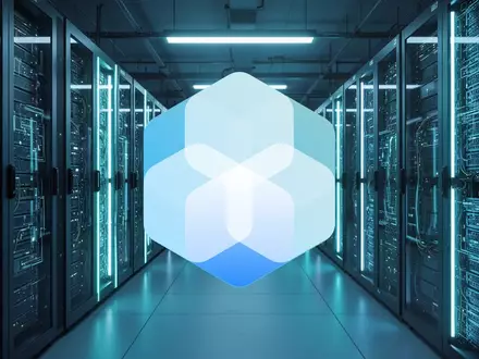 Hochmoderne Serverräume in einem Rechenzentrum mit blau leuchtenden Lichtakzenten als Symbol für digitale Infrastruktur. - Foto: über boerse-global.de