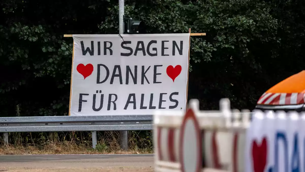 In Hürtgenwald ist die Lage unter Kontrolle.   - Bild: Christian Knieps/dpa