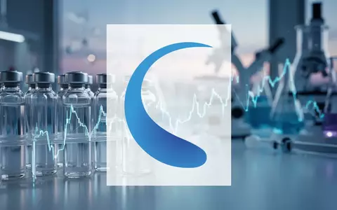 Abstrakte Darstellung eines modernen biotechnologischen Labors bei Dämmerung, symbolisiert Marktbewegungen im Pharmasektor. - Foto: über boerse-global.de